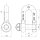 High tensile shackle Load capacity: 0,33 t D-shape