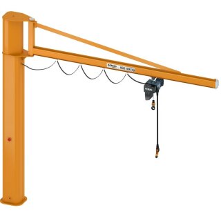 DEMAG-Säulenschwenkkran mit KBK Ausleger 125 kg 4000 mm  3500 mm Dübelplatte