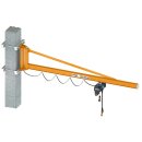 DEMAG wall-mounted slewing jib crane with KBK jib