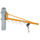 DEMAG wall-mounted slewing jib crane with KBK jib 500 kg...