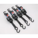 4 pieces automatic lashing strap with S-hook 3.0 m x 25 mm