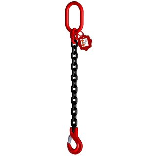 Lifting chain grade 8 1 strand 1.0 m 6 mm without shortening black