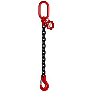 Lifting chain grade 8 1 strand 1.0 m 8 mm without shortening black