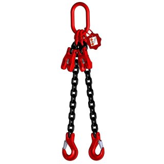 Lifting chain grade 8 2-strand 1.0 m 6 mm with shortening black