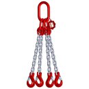 Anschlagkette Güteklasse 8 4-Strang 1,0 m 6 mm ohne...