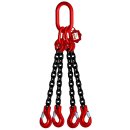 Lifting chain grade 8 4-strand 2.0 m 6 mm without...