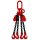 Lifting chain grade 8 4-strand 3.0 m 10 mm with shortening black