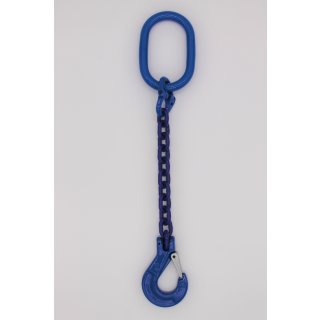 Lifting chain 10 1 strand 1.0 m 6 mm without shortening blue