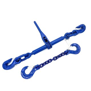 Lashing chain grade 10 2 - part lashing chain 10 mm 3.0 m blue