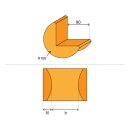 PU edge protection angle KW to 100 mm with magnets