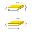 PU protective hose up to 60 mm double-sided design 2-sided glass fiber interspersion Hose with separating/guiding groove