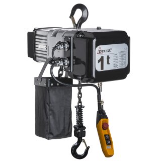 Delta Elektrokettenzug Typ SG.DTS 1000 kg 2. Geschwindigkeiten 6 m Haken