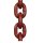 Chain high tensile  GK10 6 mm red-brown according to EN 818-2 and PAS 1061