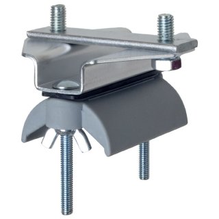 End clamp for flat cables