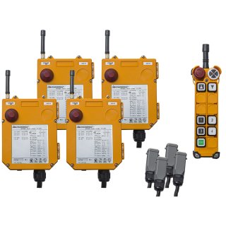 Radio control center for Delta electric chain hoist type DEH up to 4 chain hoists  3 functions
