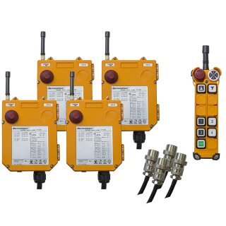 Radio control center for Delta electric chain hoist type SG.DTS and SG.DMS up to 4 chain hoists  3 functions 1. lifting speed