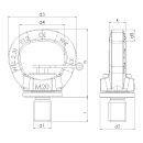 GK10 Swivel Eye Bolt, 400 kg, M10x14