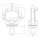 GK10 Swivel Eye Bolt, 400 kg, M10x14