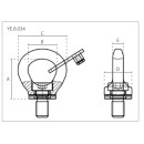 Eyebolt GK8 rotatable